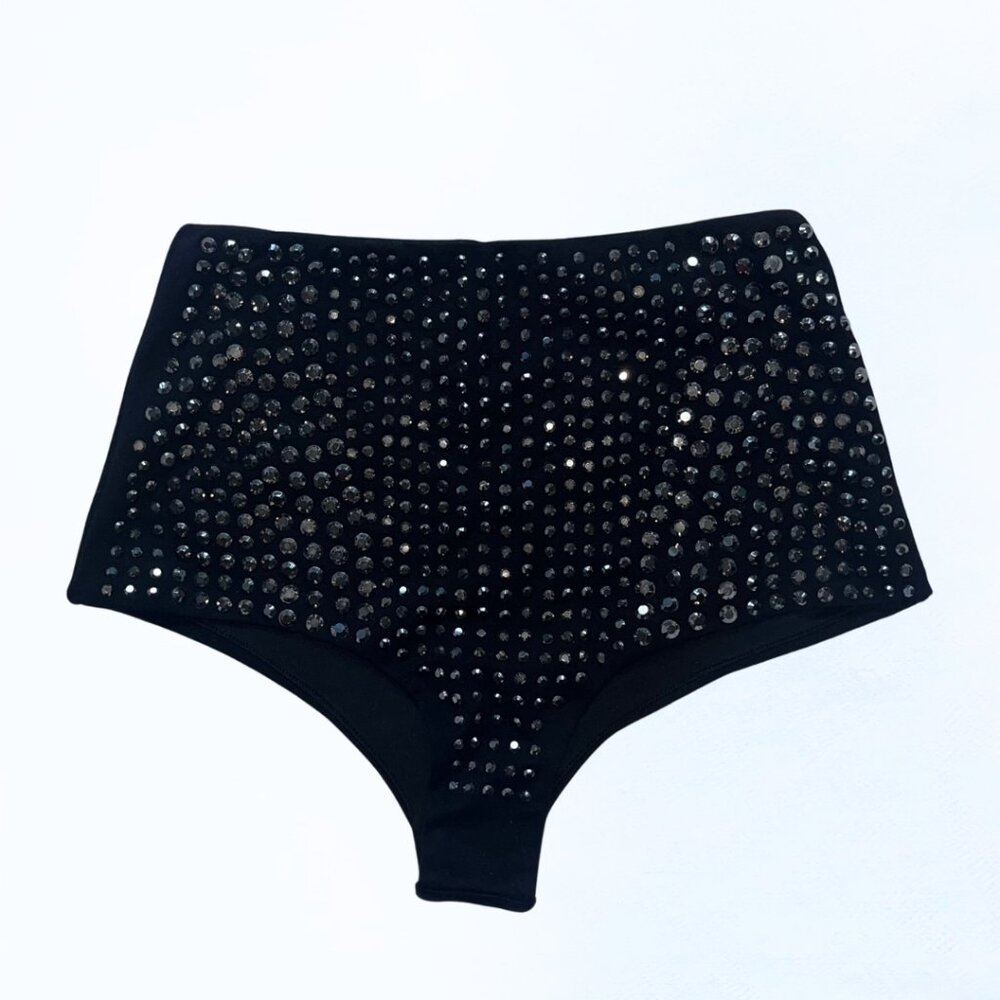 Black Studded Shorts